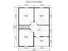3d проект ДУ188 - планировка 2 этажа