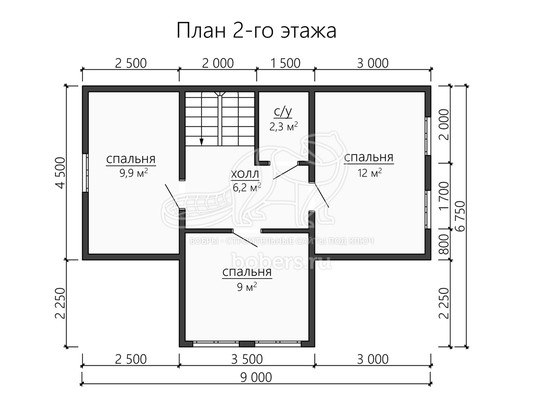 3d проект ДУ197 - планировка 2 этажа</div>