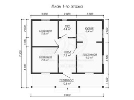 3d проект ДУ201 - планировка 1 этажа</div>