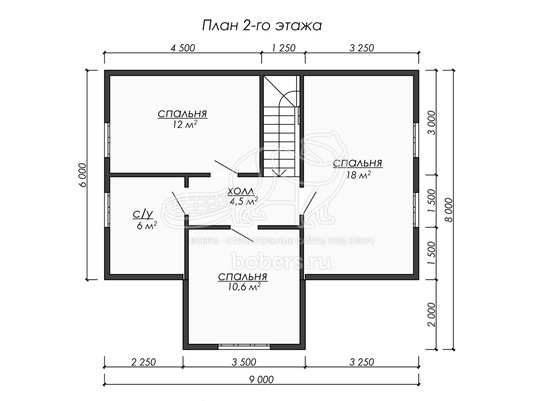 3d проект ДУ205 - планировка 2 этажа</div>