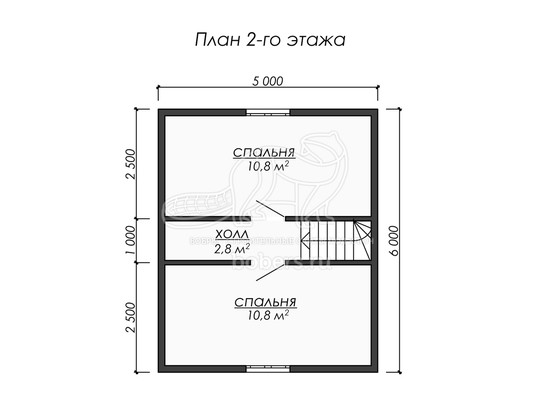 3d проект ДУ208 - планировка 2 этажа