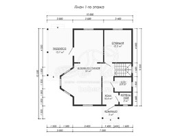 3d проект ДУ211 - планировка 1 этажа