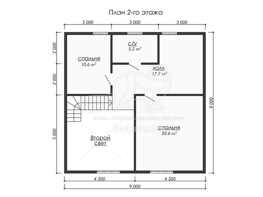3d проект ДУ214 - планировка 2 этажа</div>