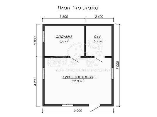 3d проект ДУ215 - планировка 1 этажа</div>