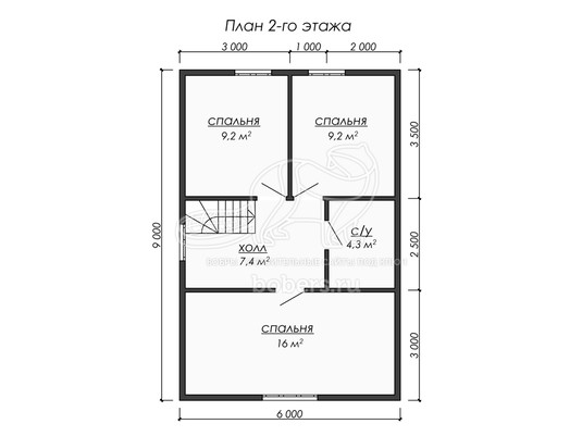 3d проект ДУ216 - планировка 2 этажа</div>