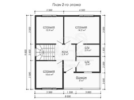 3d проект ДУ222 - планировка 2 этажа
