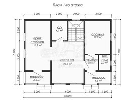 3d проект ДУ224 - планировка 1 этажа