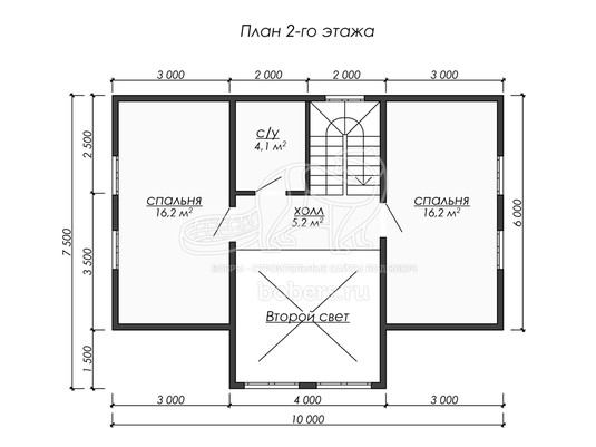 3d проект ДУ224 - планировка 2 этажа</div>