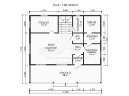 3d проект ДУ226 - планировка 1 этажа