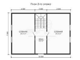 3d проект ДУ226 - планировка 2 этажа