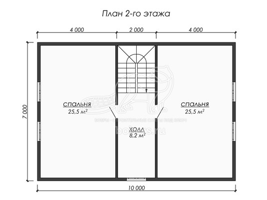 3d проект ДУ226 - планировка 2 этажа