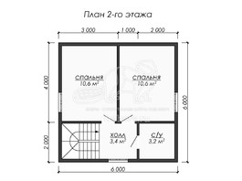 3d проект ДУ227 - планировка 2 этажа