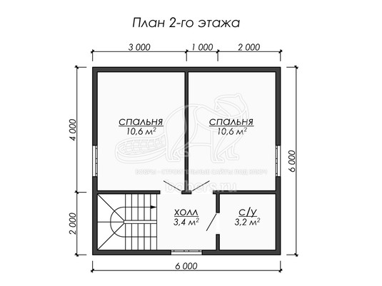 3d проект ДУ227 - планировка 2 этажа