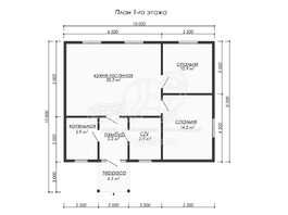 3d проект ДУ229 - планировка 1 этажа</div>
