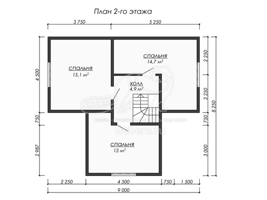 3d проект ДУ230 - планировка 2 этажа