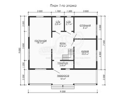 3d проект ДУ231 - планировка 1 этажа