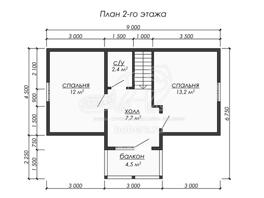 3d проект ДУ236 - планировка 2 этажа</div>