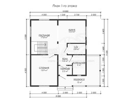 3d проект ДУ239 - планировка 1 этажа