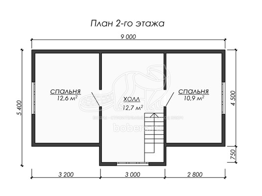 3d проект ДУ240 - планировка 2 этажа</div>