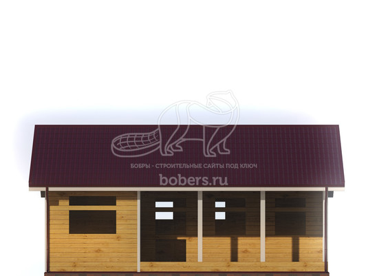 3d проект ДУ243 - фасад 1