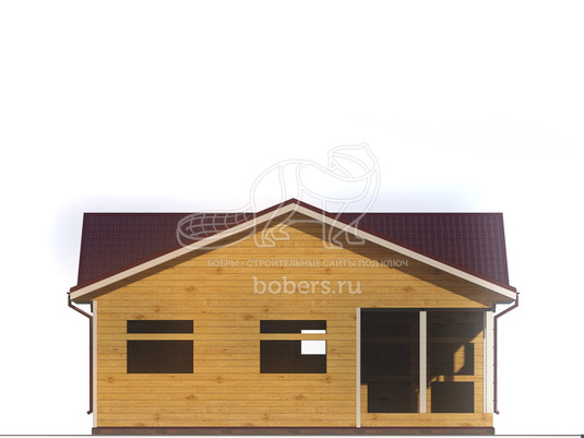 3d проект ДУ244 - фасад 3