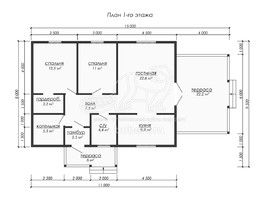 3d проект ДУ245 - планировка 1 этажа</div>