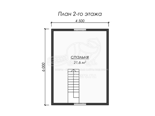 3d проект ДУ247 - планировка 2 этажа
