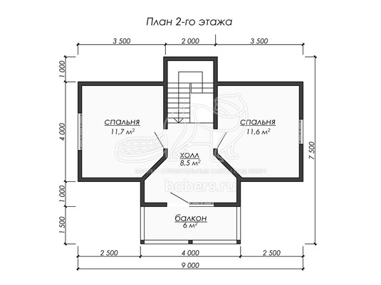 3d проект ДУ248 - планировка 2 этажа