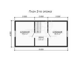 3d проект ДУ250 - планировка 2 этажа</div>
