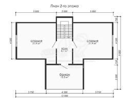 3d проект ДУ256 - планировка 2 этажа</div>