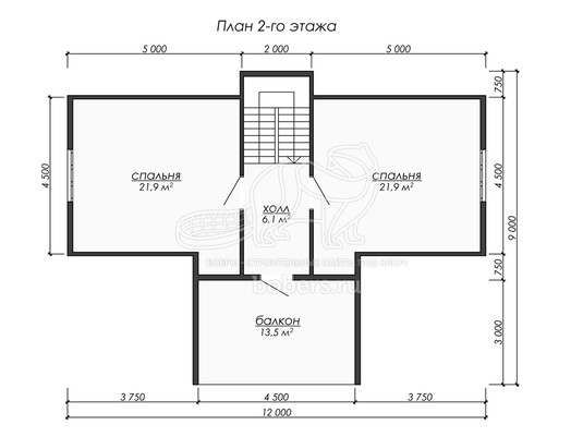 3d проект ДУ256 - планировка 2 этажа</div>