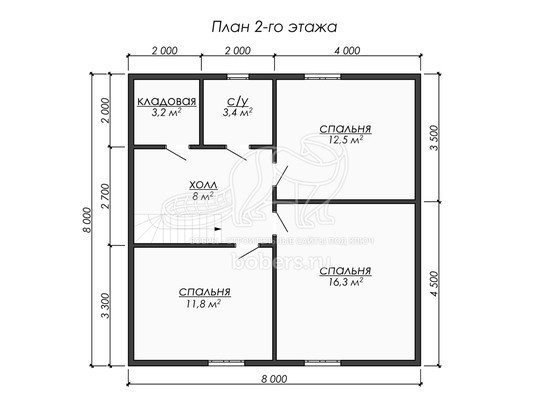3d проект ДУ257 - планировка 2 этажа</div>