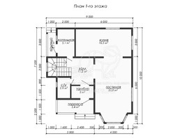3d проект ДУ258 - планировка 1 этажа
