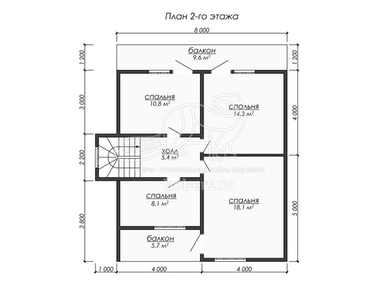 3d проект ДУ258 - планировка 2 этажа</div>