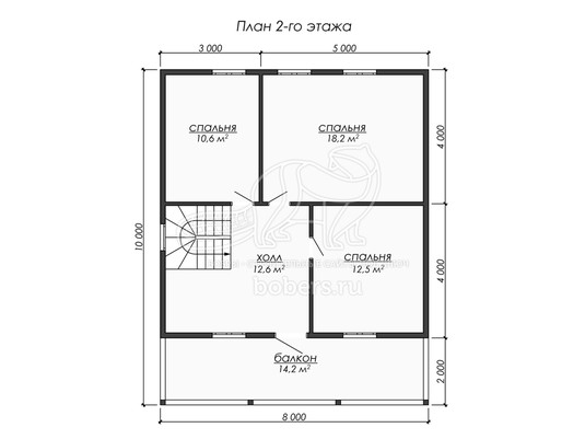 3d проект ДУ260 - планировка 2 этажа</div>