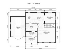 3d проект ДУ261 - планировка 1 этажа