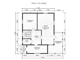 3d проект ДУ264 - планировка 1 этажа