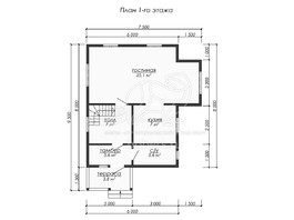 3d проект ДУ265 - планировка 1 этажа