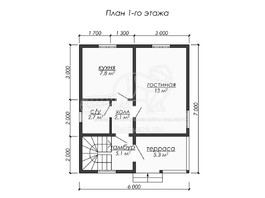 3d проект ДУ267 - планировка 1 этажа