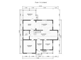3d проект ДУ274 - планировка 1 этажа