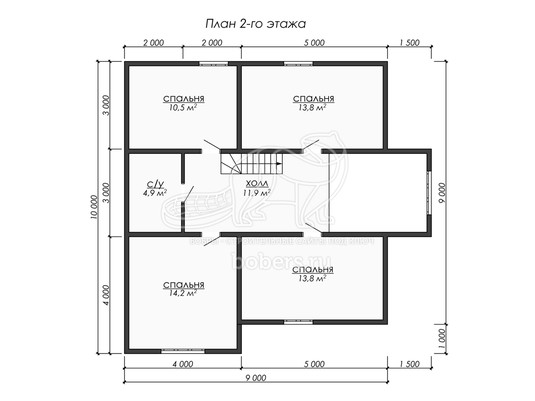 3d проект ДУ274 - планировка 2 этажа</div>