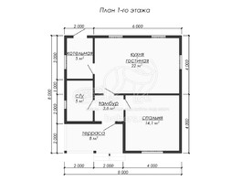 3d проект ДУ278 - планировка 1 этажа</div>