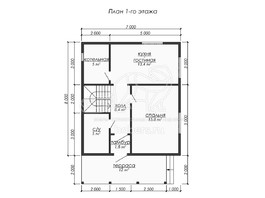 3d проект ДУ280 - планировка 1 этажа