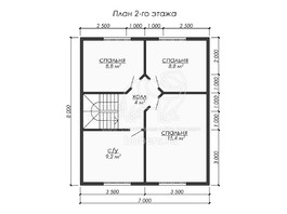 3d проект ДУ280 - планировка 2 этажа