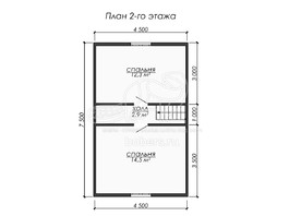 3d проект ДУ284 - планировка 2 этажа</div>