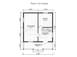3d проект ДУ284 - планировка 1 этажа