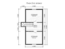 3d проект ДУ287 - планировка 2 этажа
