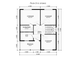 3d проект ДУ288 - планировка 2 этажа