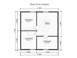 3d проект ДУ298 - планировка 2 этажа