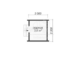 3d проект МБ021 - планировка 1 этажа